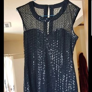 Express sequin dress Xs black
